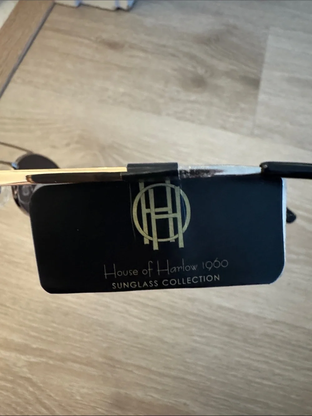 House of Harlow 1960 Gold Metal Frame Sunglasses NEW 🏷️